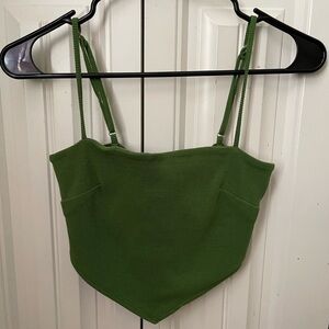 Forever 21 Green Tie Back Top